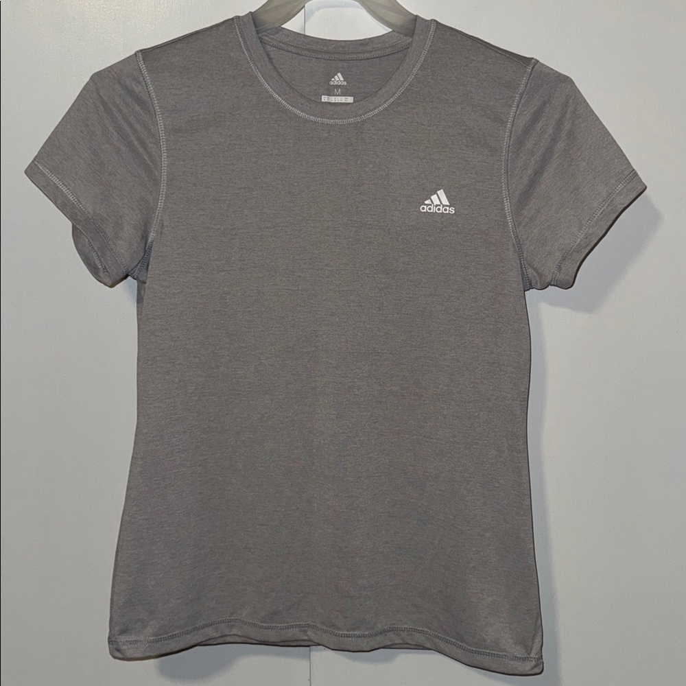Adidas Golf Tee Short Sleeve T-Shirt Gray Women’s M Medium